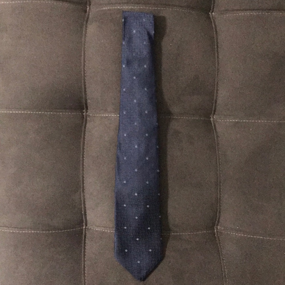 John Varvatos - Navy Blue Slim Silk Men's Tie